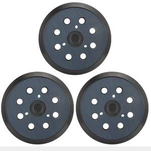 lot 28919 image: Replacement Sander Pads for Dewalt, 3 Pack 5 8 Hole Hook and Loop Orbital Sander Pads for DeWalt DW420 DW421 DW422 DW423 DW426 D26451 Random Orbital Sander