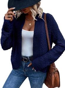 lot 28928 image: Dokotoo Womens Oversized Winter Cardigans Sweaters for Women 2024 Fashion Open Front Ladies Long Sleeve Autumn Chunky Fashion Soft Knit Winter Outerwear Coats Navy Blue X Large