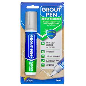 lot 28931 image: Grout Pen Light Grey Tile Paint Marker Waterproof Grout Paint, Tile Grout Colorant and Sealer Pen   Light Grey, Wide 15mm Tip (20mL)
