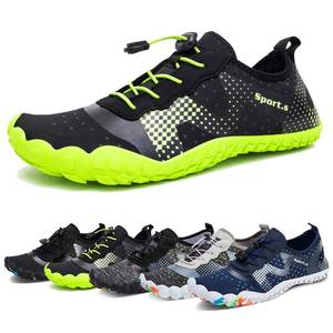 lot 28970 image: WateLves Water Shoes for Men Women Barefoot Quick Dry Aqua Sock Outdoor Athletic Sport Shoes Kayaking Boating Hiking Surfing Walking (A BlackGreen, 43)