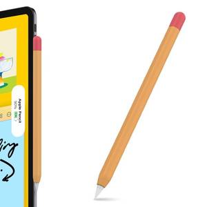 lot 28975 image: AHASTYLE Duotone Case for Apple Pencil 2nd Generation & Apple Pencil Pro (2024) Ultra Thin Protective Cover Silicone Skin Compatible with Magnetic Charging and Double Tap (OrangeRed)