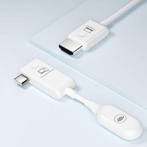 lot 28977 image: SmartSee Wireless USB C to HDMI Display Adapter Screen Mirror Cast Extend for iPhone 15 & USB C Equiped Phone Laptop HDMI Transmitter and Receiver  No Setup Real Plug n Play