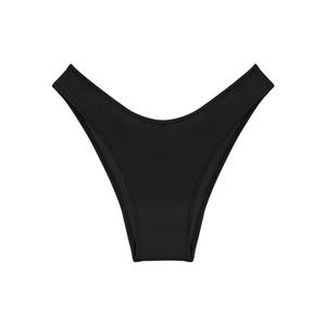 lot 28994 image: Kepblom Womens Cheeky Bikini Bottoms Brazilian High Cut Low Rise Bathing Suit Bottom, Black, M