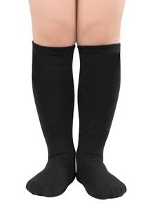lot 29006 image: Kids Child Soccer Socks Toddler Girls Uniform Socks Knee High Tube Socks Cotton Cute Sport Stocking for Boys Girls 1 Pair Black One Size