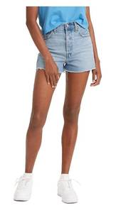 lot 29028 image: Levis Womens Premium Ribcage Shorts, Bernal Frost (Waterless), 26