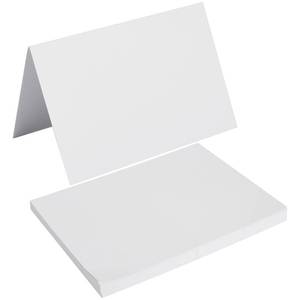 lot 29663 image: 50 Pack Blank Cards Folded Cardstock Thank You Blank Greeting Cards for Invitations, Wedding, Greeting Cards, All Occasion DIY, 5x7 Folded Cards White