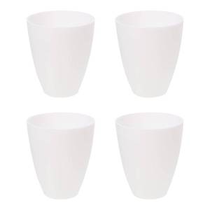 lot 29673 image: SHERCHPRY 4pcs Plastic Lamp Shade Replacement Floor Light Cover Ceiling Fan Globe Horseshoe Lampshade White Chandelier Light Shade for Hanging Pendant Light