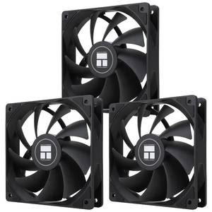 lot 29696 image: Thermalright TL C12C X3 CPU Fan 120mm Case Cooler Fan, 4pin PWM Silent Computer Fan with S FDB Bearing Included, up to 1550RPM Cooling Fan3 Quantities