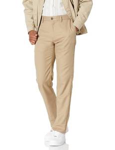lot 29739 image: Amazon Essentials Mens Slim Fit Flat Front Dress Pant, Khaki Brown, 31W x 28L