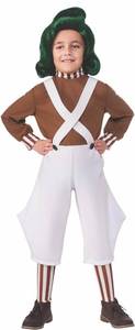 lot 29753 image: Rubies Costume Kids Willy Wonka & The Chocolate Factory Oompa Loompa Value Costume, Small, Brown