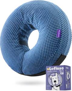 lot 29754 image: Loflaze Inflatable Dog Cone Collar   Dog Neck Donut Cone Collar Alternative After Surgery   Soft Cone for Large Medium Small Dogs Cats   Alternative Recovery E Collar (Blue, XL)