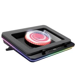 lot 29758 image: IETS GT600 RGB Laptop Cooling Pad Equipped with Gigantic Turbo Fan5.5inch Diameter,Sealed Foam for Rapid Cooling Gaming Laptop,14.1 19.3 inch Laptop Cooler with 3 Port USB Hub,Dust Filter