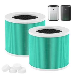 lot 29787 image: HY1800 H13 True HEPA Replacement Filter Compatible with MORENTOCHIVALZLoytioAYAFATOHoneyuanIOIOW HY1800 Air Purifier, 3 in 1 Filtration System HEPA Activated Carbon HY1800 Filter 2 Pack