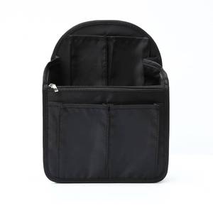 lot 29789 image: Surblue Backpack Organizer Insert Liner Hanging Travel Rucksack Purse and Handbag Insert Pocket, High capacity Divider Foldable Nylon Shoulder Bag Organizer for Men and Women, (Black, M)