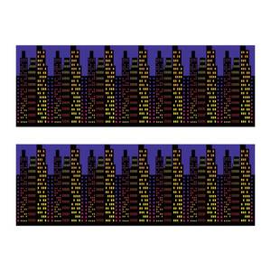lot 29791 image: Beistle Cityscape Photo Backdrop Pack of 2