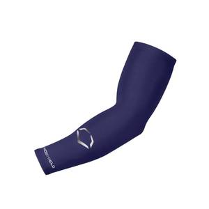 lot 29952 image: EvoShield Adult Solid Compression Arm Sleeve   Navy, SmallMedium