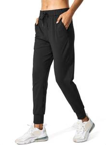 lot 29984 image: SANTINY Womens Joggers Pants Pockets Drawstring Running Sweatpants for Women Lounge Workout Jogging(Black_M)