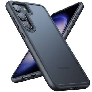 lot 30032 image: Raelmila Shockproof for Samsung Galaxy S23 Case, 12FT Military Grade Drop Tested, Anti Fingerprint Anti Scratch Semi Clear Back with Silicone Slim Thin Protective Phone Case for Galaxy S23, Black