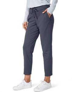 lot 30038 image: G Gradual Womens Pants with Deep Pockets 78 Stretch Sweatpants for Women Athletic, Golf, Lounge, Work (Dark Grey, Medium)