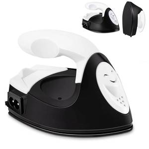 lot 30058 image: GoLashFun Mini Craft Iron Machine,Black Small Electric Heat Press Iron Portable Handy Travel for Heating Transfer Vinyl Projects,Clothes Shoes Bags Hats