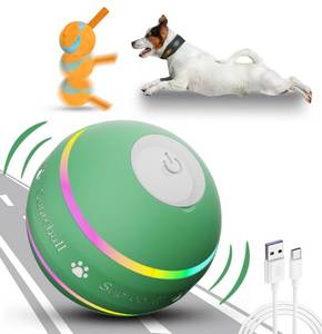 lot 30083 image: BARHOMO Dog Balls,The 3rd Generation Interactive Toys for PuppySmallMediumLarge Dogs,Improved Dog Rolling Effect Tennis Ball with Strap, Tough Motion Activated Automatic Moving Dog Ball Toys