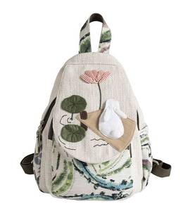 lot 30094 image: YIMOYICAI Backpack Purse for Women Girls Convertible Sling Bag Boho Hippie Embroidered Woven Canvas with Woven Cotton Perfect Small Sling Bag Little White Rabbit