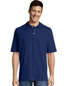 lot 30117 image: Hanes Mens Freshiq Polo Shirt, Men�s X temp Moisture wicking Performance Fashion t shirts, Navy, Small US