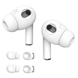 lot 30135 image: DamonLight 2 Pairs AirPods 3 Ear Tips Grip Silicone Earbuds Cover Added Storage PouchUS Patent Registered Compatible with Apple AirPods 3rd Generation (White)