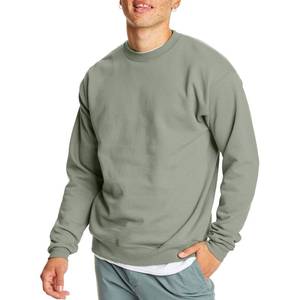 lot 30162 image: Hanes Mens Ecosmart Fleece Sweatshirt, Cotton blend Pullover, Crewneck For Men, 1 Or 2 Pack, Stonewashed Green   1 Pack, Large US