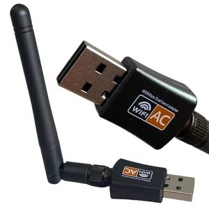 lot 30165 image: AC600 Mbps Dual Band Internet USB WiFi Adapter for desktop PC 2.45GHz, Desktop Laptop wifi adapter Wireless Receiver Network Dongle with Antenna, Compatible with Windows11.1087XPVISTA, MAC, LINUX