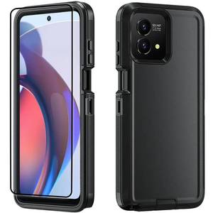 lot 30189 image: Moto G 5G 2023 Case with Screen Protector   Durable Heavy Duty Armor, Shock Absorption, Scratch Resistant Cover Ultimate Protective Bundle for Maximum Device Security (Black)