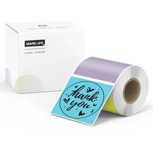 lot 30198 image: 2x2Direct Thermal Labels for Marklife P50 Label Printer, Multi Purpose Self Adhesive Direct Thermal Labels for Business, Home, Office,150 LabelsRoll