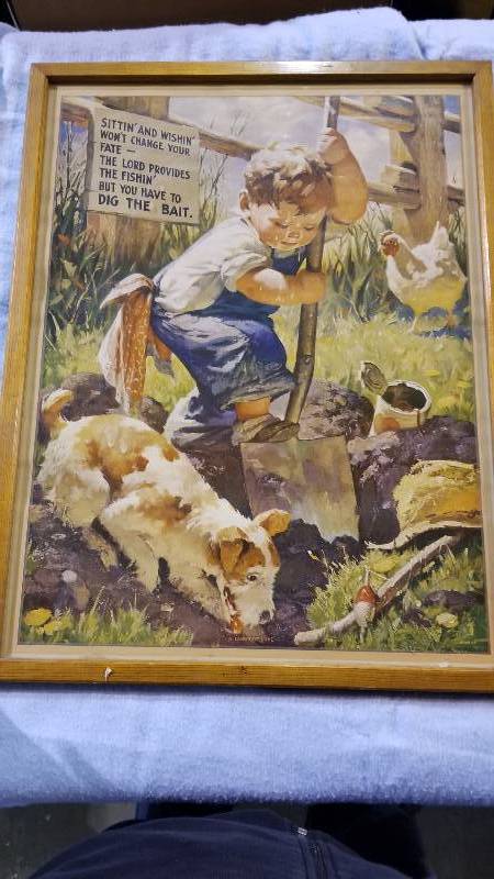 lot 3947 image: A Labor of Love Print 1939 19 x 24