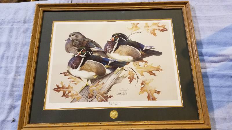lot 3961 image: Color Guard by Art Malay Ducks Unlimited Signed Print 4040 of 5000 26 x 35