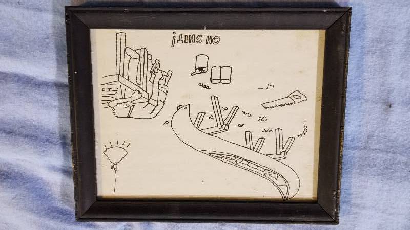 lot 3939 image: Oh Shit Drawing Artist, Sabato 13 x 10