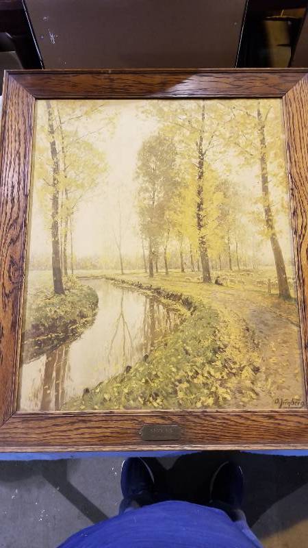 lot 3977 image: Autum By Artist O. Jernberg 28 x 33