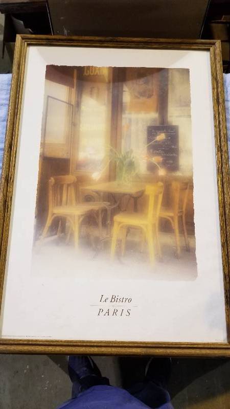 lot 3982 image: La Bistro -Paris Print 27 x 39