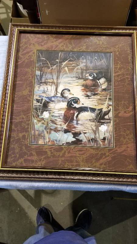 lot 3984 image: Autum Marsh By Artist Hornin 29 x 33
