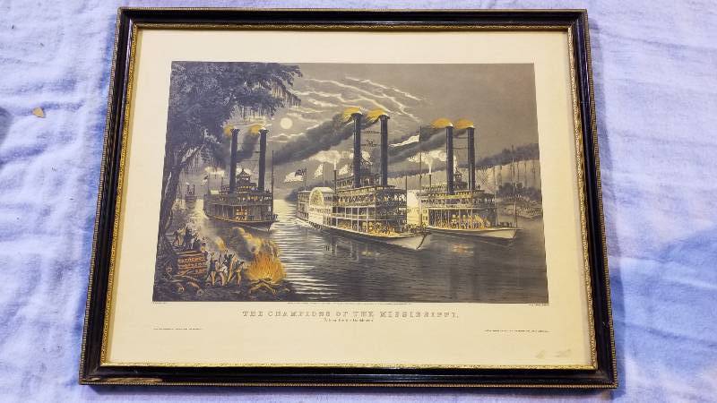 lot 3990 image: Champion of the Mississippi Special Reprint for 1936 Mississippi Line 20 x25