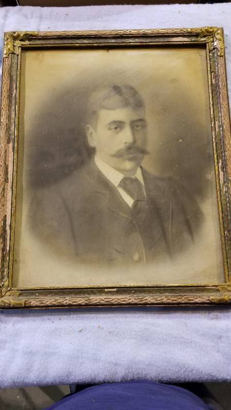 lot 4003 image: Old Photo of Man 18 x 20