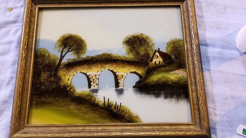 lot 4005 image: Metalic Stream Scene 18 x 23