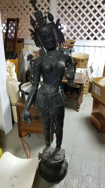 lot 4006 image: 54Metal India Statue