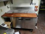 Randall Custom 54'' (2) Door Refrigerated Base Prep Table With Top Reach-In