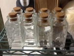 Set of eight storage jars great for spices or  use your imagination