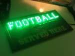 Great for the man cave LED football light as picture