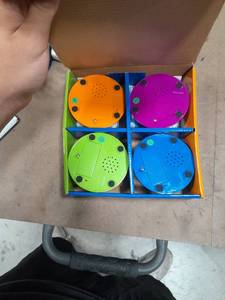 lot 21742 image: Ages 3  Pre-K Personalized Sound Buzzers, Recordable Buttons, Game Show Buzzers, Perfect for Family Game and Trivia Nights