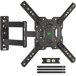 lot 21768 image: USX MOUNT UL Listed TV Wall Mount for Most 26-60 Inch TVs, TV Mount Rotating Swivel Tilt Center Corner Design on Single Stud, TV Brackets for Wall Mount Up to 77 lbs Max VESA 400x400mm