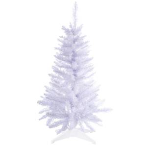 lot 21790 image: Mini Christmas Tree 3FT Artificial Desktop Xmas Tree for Holiday Decor 160 Branch Tips, White
