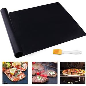 lot 21808 image: Grill Mat, 70 x 16 Grilling Mats for Outdoor Grill Nonstick, BBQ Silicone Grill Mat Accessories for Griddle, Cut to any Size, Resuable and Easy to Clean, Works On Charcoal Electric Gas Grill - Black