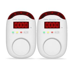 lot 21821 image: Plug-in Carbon Monoxide Detectors,Koabbit CO Level Monitoring Alarm with Light & Digital Display for HomeKitchenBedroom,Accurate & Easy to Install(2 Pack)